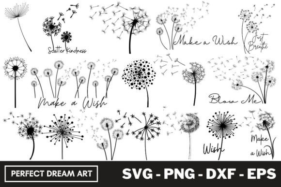 Download Dandelion Silhouette Bundles Outline - Lion Collection