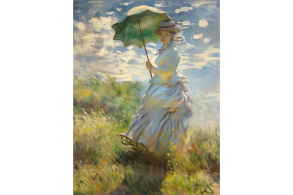 Download Monet Oil Painting - Woman Poster - Painting Collection