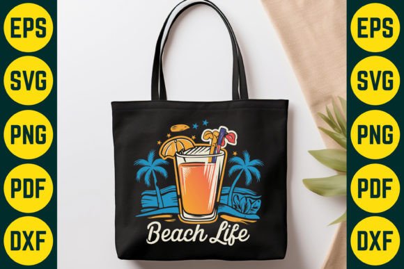 Download Beach Life Cocktail SVG T-Shirt Design - Cocktail svg Collection