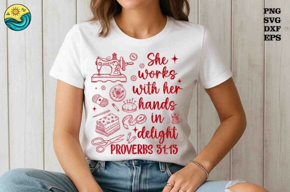 Download Proverbs Sewing Hands Delight SVG PNG - Hand Collection