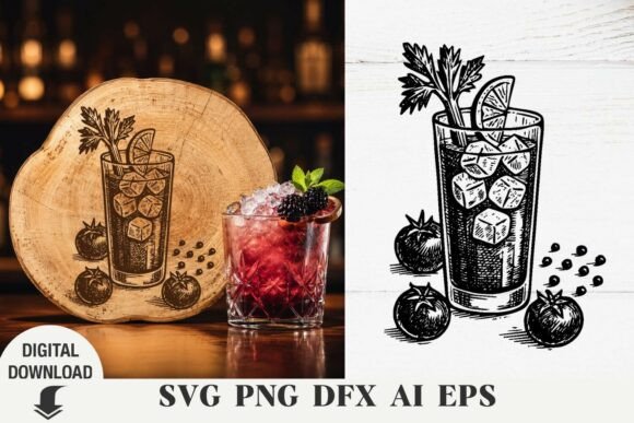 Download Cocktail Svg, Summer SVG, Laser Engraved - Cocktail svg Collection