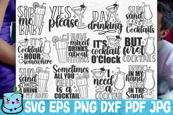 Download Cocktail SVG Bundle - Cocktail svg Collection